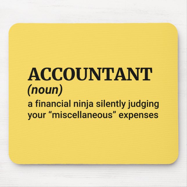 Accountant Life Explained Mouse Mat (Front)