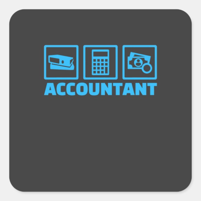 Accountant Life Square Sticker (Front)