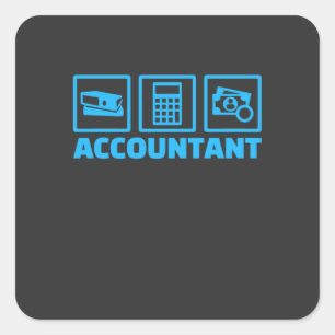 Accountant Life Square Sticker