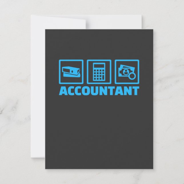 Accountant Life Thank You Card (Front)