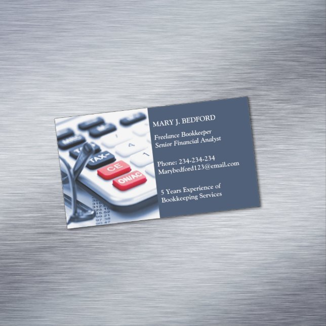 Accountant Magnetic Business Card (In Situ)