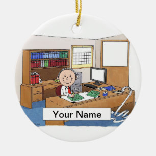 Accountant - Male Ceramic Tree Decoration