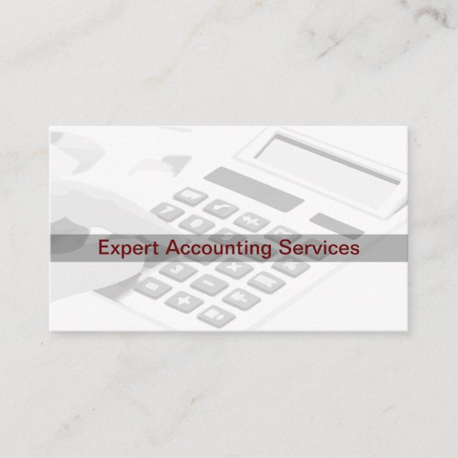 Accountant Modern Two Side Business Card (Front)