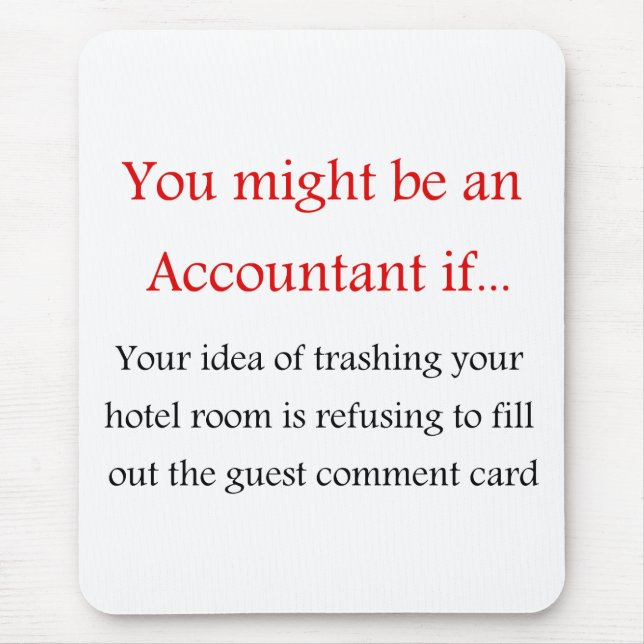 Accountant Mouse pad (Front)