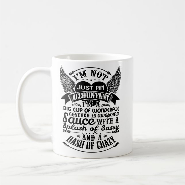 Accountant Mug, Accounting Coffee Mug Travel Mug (Left)