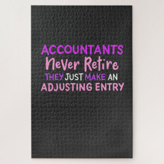 Accountant Never Retire Jigsaw Puzzle