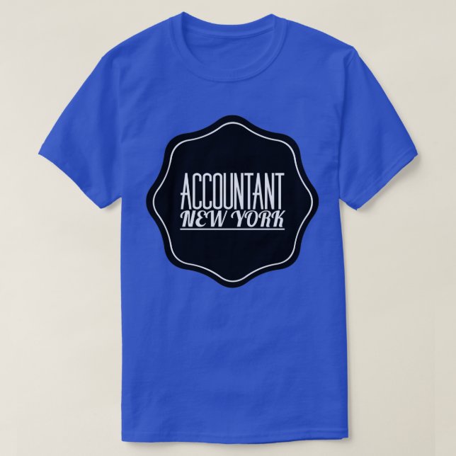 Accountant New York Stamp T-Shirt (Design Front)