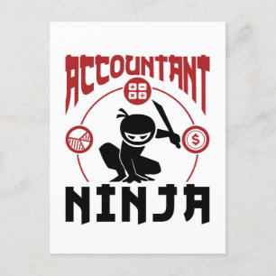 Accountant Ninja Accounting CPA Postcard