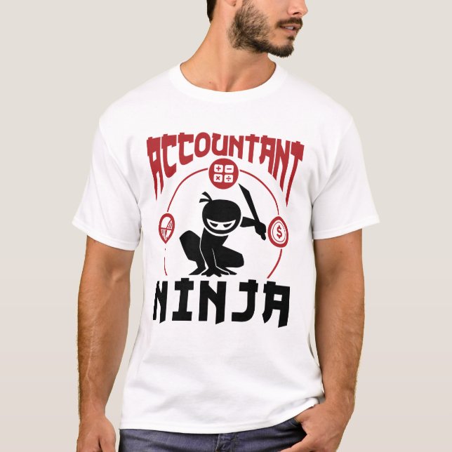 Accountant Ninja Accounting CPA T-Shirt (Front)