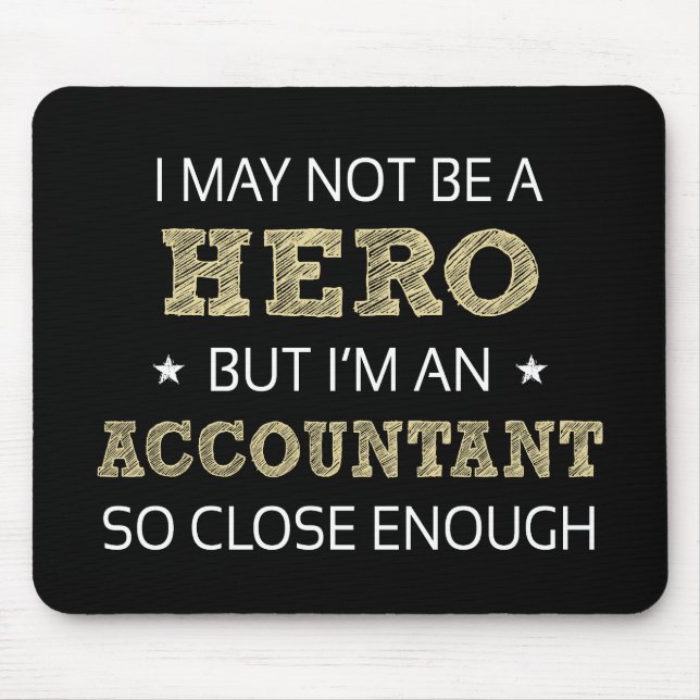 Accountant Novelty Mouse Mat (Front)