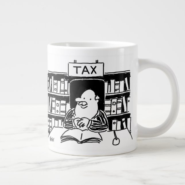 Accountant or Tax Financial Advisor Large Coffee Mug (Right)