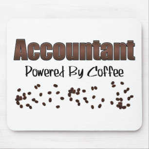 Accountant Powered By Coffee Mouse Mat