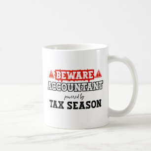 Accountant Powered By Tax Season  Funny Accounting Coffee Mug