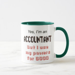 Accountant Powers Funny Office Humour Saying Mug