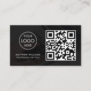 Accountant Professional QR Code Logo Modern Business Card