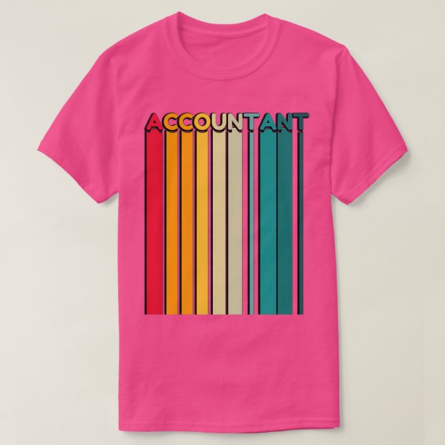 Accountant Retro Vintage Accounts payable T-Shirt (Design Front)
