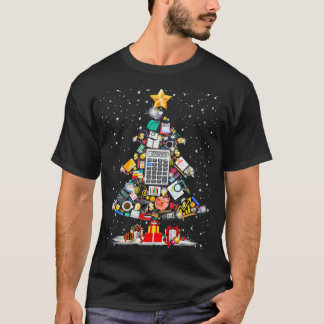 Accountant Santa Numbers Christmas Tree CPA Accoun T-Shirt