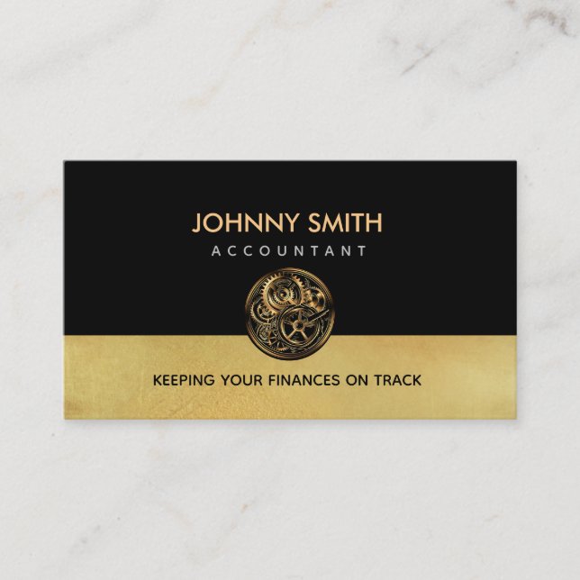 Accountant Slogans Business Card (Front)