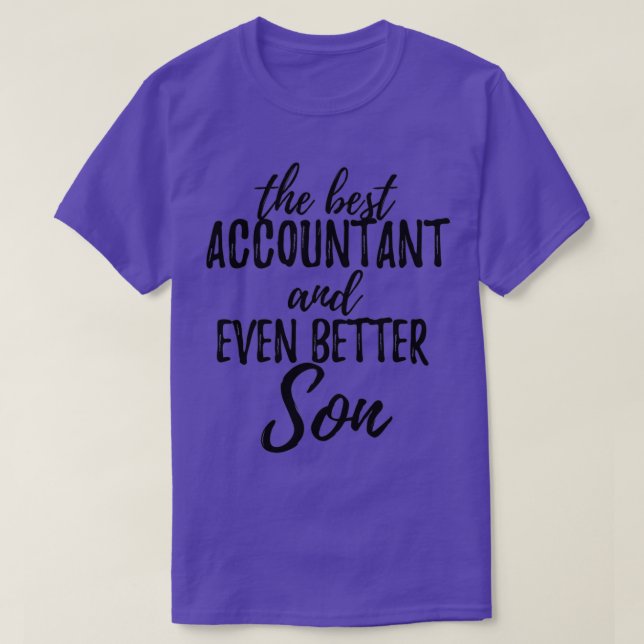 Accountant Son Funny Gift Idea for Child Gag Inspi T-Shirt (Design Front)