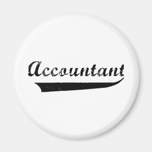 Accountant Sports Style Text Magnet