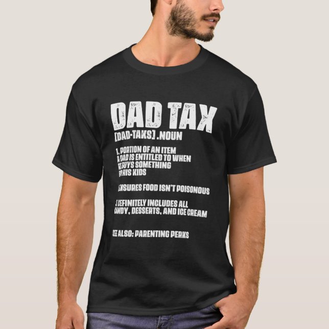 Accountant Tax Dad Bookkeeper Balance Audit Tax In T-Shirt (Front)