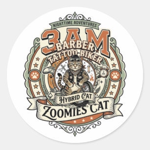 Accountant Tax Season Cat Accountant Tax Season Ca Classic Round Sticker