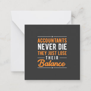 Accountant Their Balance Card