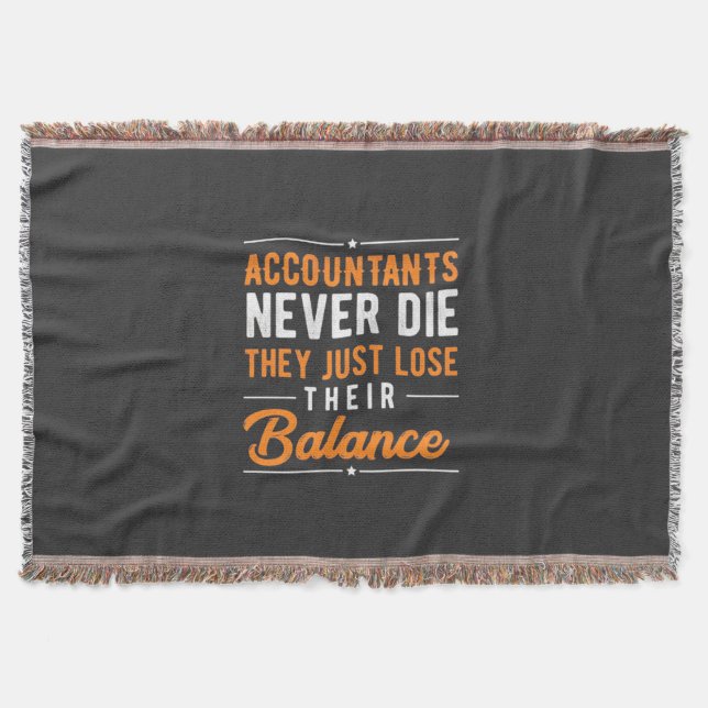 Accountant Their Balance Throw Blanket (Front)