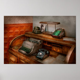 Accountant - Typewriter - The accountants office Poster