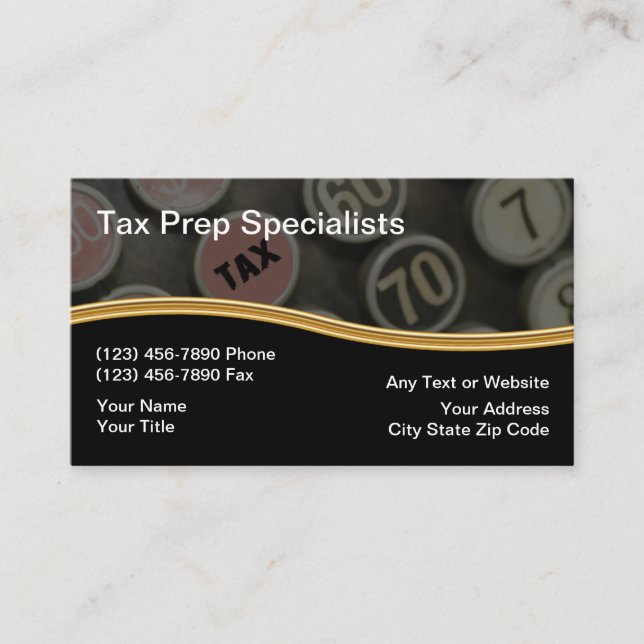 Accountant Unique Modern Business Cards (Front)