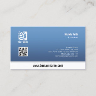 Accountant White Border Simple Business Card #10