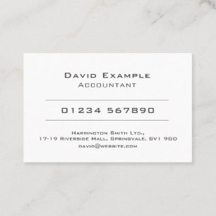 Accountant with Photo of Holder Business Card