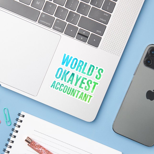 Accountant World's Okayest Novelty (Laptop w/ iPhone)