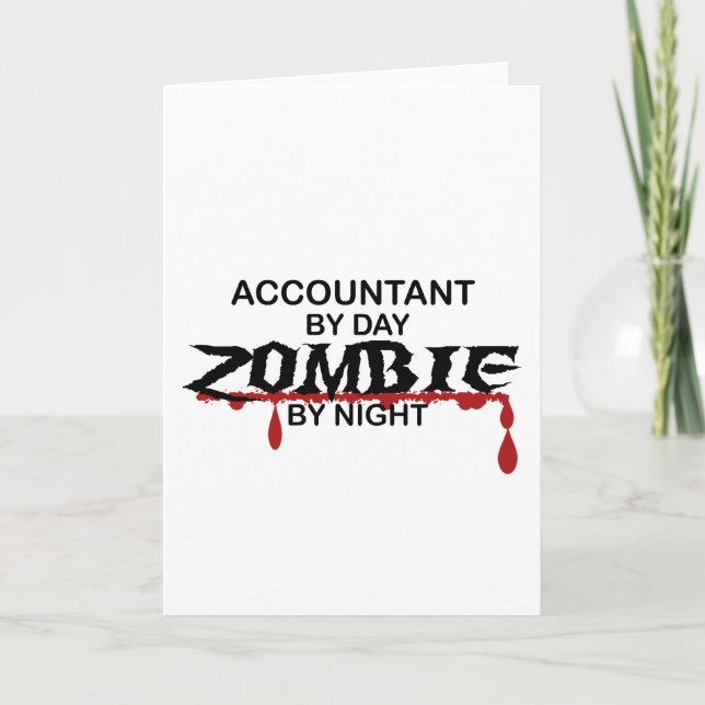 Accountant Zombie Card (Front)