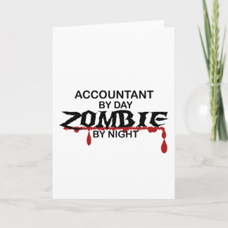 Accountant Zombie Card