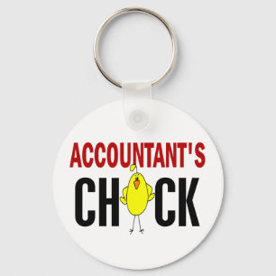 Accountant's Chick Key Ring