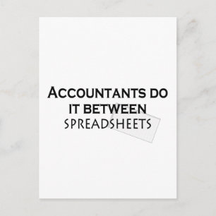 Accountants do it! postcard