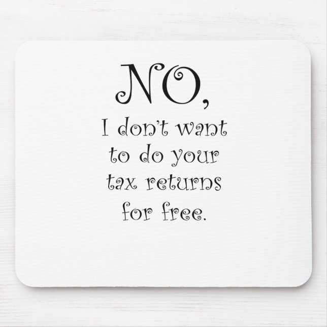 Accountants Mouse Mat (Front)