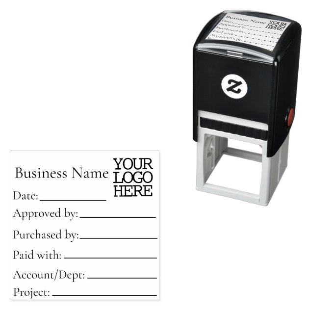 Accounting AP Project Invoice Processing Approval Self inking Stamp Zazzle