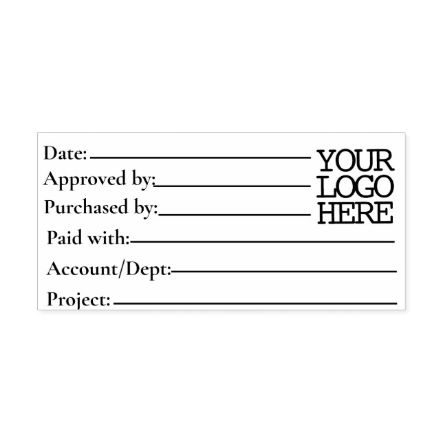 Accounting AP Purchase Project Invoice Approval Self-inking Stamp (Design)