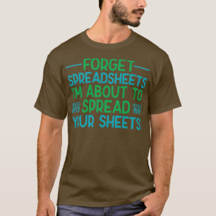 Accounting Bookkeeeping Spreadsheet Auditors Actua T-Shirt