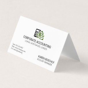 Accounting Business Icon Business Card