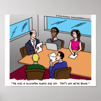 Accounting Cartoon Poster