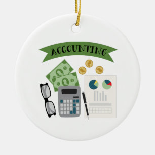Accounting Ceramic Tree Decoration