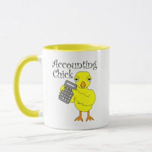 Accounting Chick Text Mug