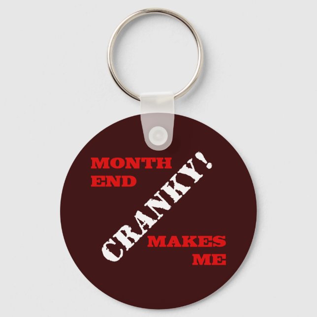 Accounting & Finance Month End Approval Stamp Key Ring (Front)