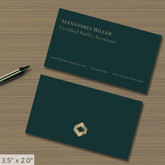 Accounting Finance Professional Business Card (Effortless branding for accountants, CPAs and tax preparers, customized in 3 simple steps)