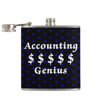 Accounting Genius Hip Flask