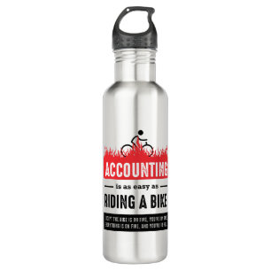 Accounting is Easy, Gift for Amazing Accountants 710 Ml Water Bottle