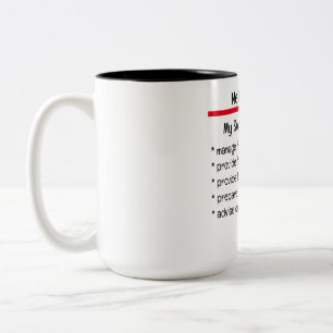 Accounting Is My Superpower custom gift Two-Tone Coffee Mug